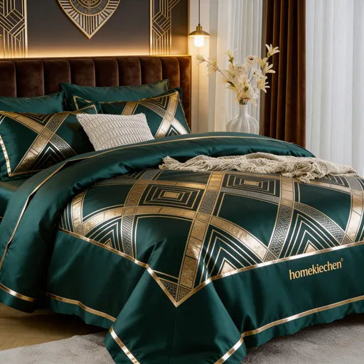 homekiechen® Royal Cloud Luxury 4-Piece Bedding Set - Drift Into Royal Slumbers on a Bed of Opulence Every Night!