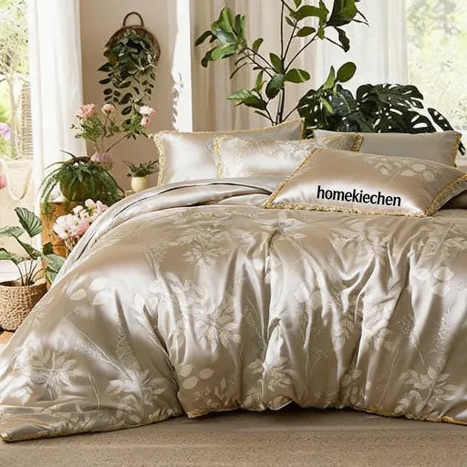 homekiechenĀ® Cloud-Cradled Royal Luxury 4-Piece Bedding Set - Sleep Like Royalty in a Cloud of Opulence Night After Night