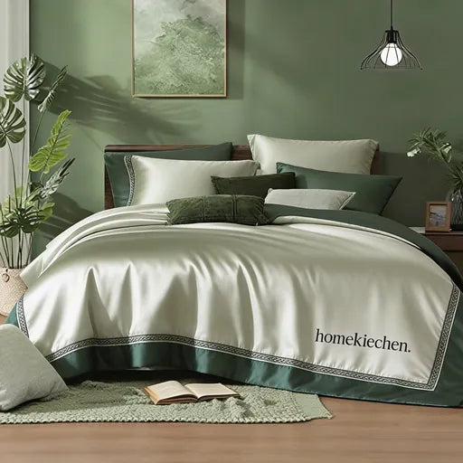 homekiechen® Cloud Monarch 4-Piece Luxury Bedding Set – Sink Into Egyptian Cotton Softness & Sleep Like Royalty Night After Night