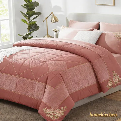 homekiechen® Dreamweaver Cloud-Soft Luxury 4-Piece Bedding Set – Sleep Like Royalty Wrapped in 1000TC Egyptian Cotton Opulence Every Night