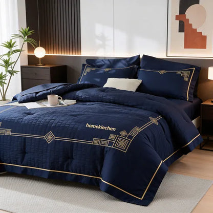 homekiechen® Royal Cloud 4-Piece Luxury Bedding Set – Turn Your Bedroom Into a 5-Star Retreat with Silky, Opulent Comfort for Dreamy Nightly Escapes