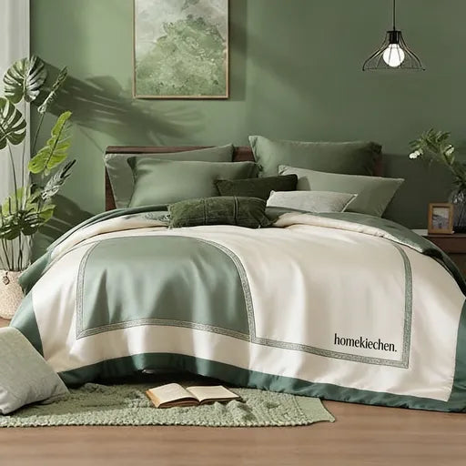 homekiechen® Cloud-Cradled Royal Luxury 4-Piece Bedding Set - Sleep Like Royalty in a Cloud of Opulence Night After Night